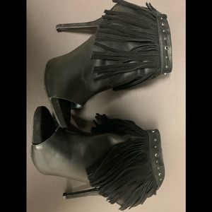 Miranda Lambert Fringe Booties in style Jenn